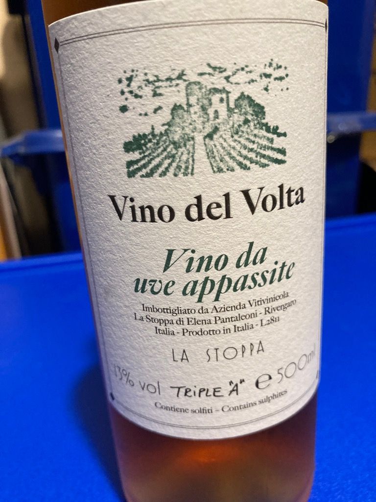 Nv La Stoppa Vino Da Uve Appassite Vino Del Volta Italy Emilia