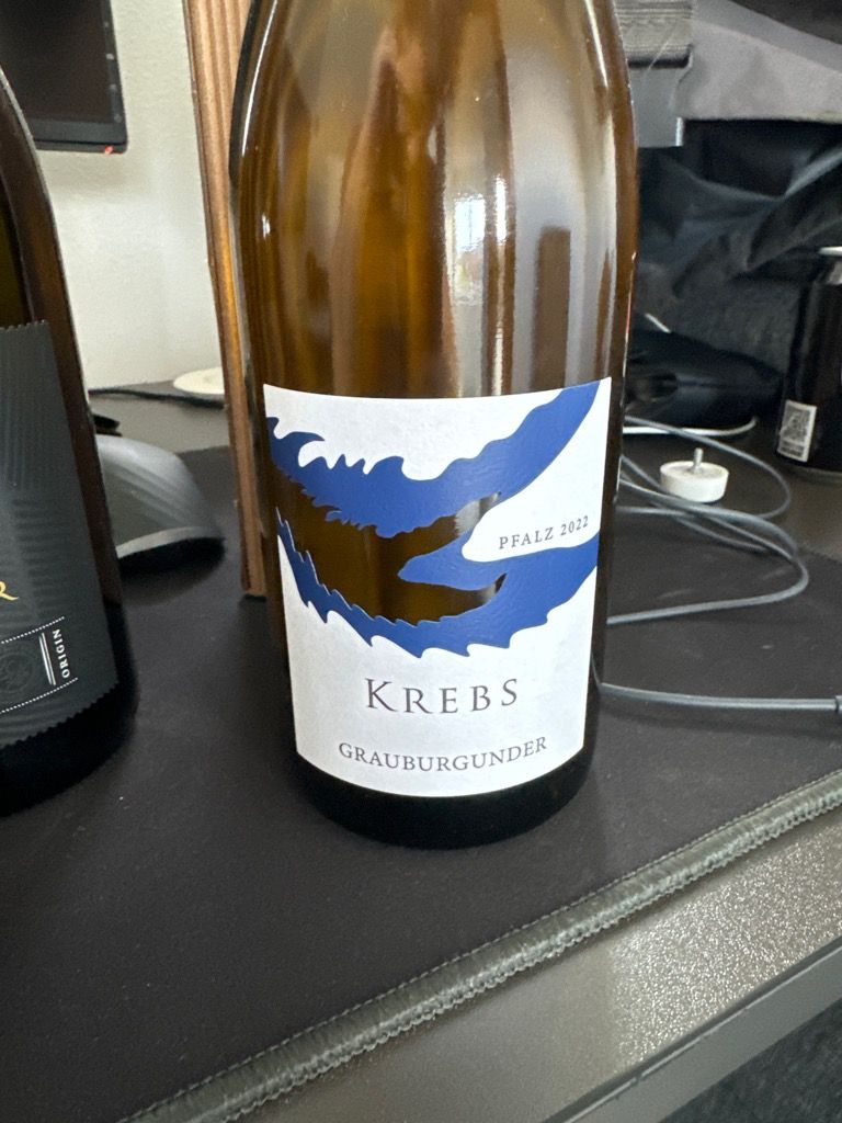 2022 Weingut Krebs Spätburgunder Gutsweine trocken Germany Pfalz