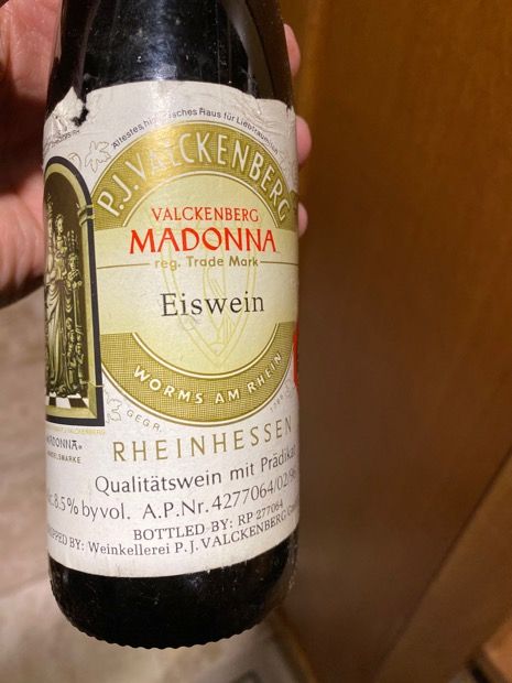 1996 P J Valckenberg Madonna Eiswein Germany Rheinhessen CellarTracker