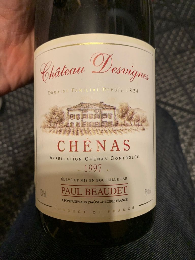 1997 Paul Beaudet Chénas France Burgundy Beaujolais Chénas