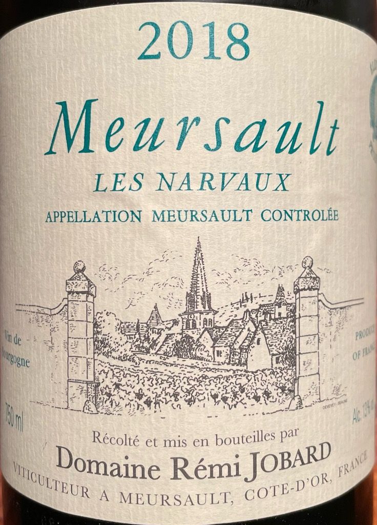 Domaine R Mi Jobard Meursault Les Narvaux Cuv E Mois France