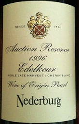 Nederburg Chenin Blanc Auction Reserve Edelkeur Noble Late Harvest