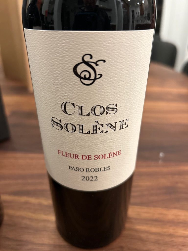 2022 Clos Solène Fleur de Solène USA California Central Coast Paso