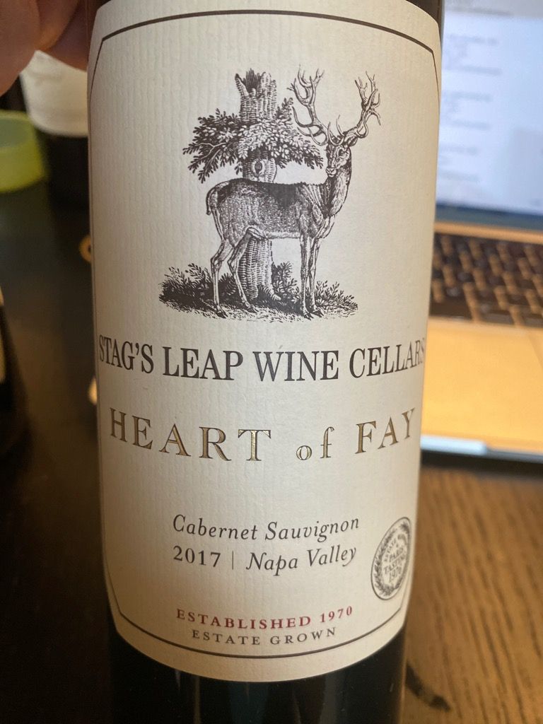 2017 Stag S Leap Wine Cellars Cabernet Sauvignon Heart Of Fay USA