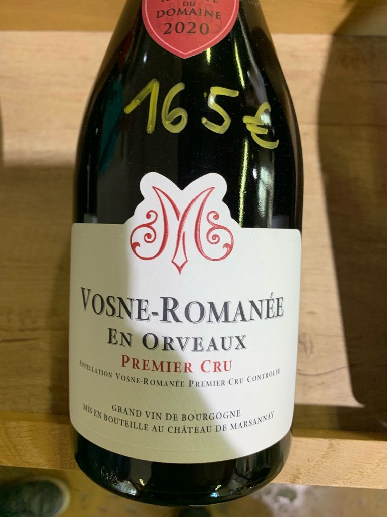 Domaine Du Ch Teau De Marsannay Vosne Roman E Er Cru En Orveaux