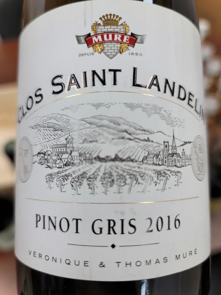 Domaine Mur Pinot Gris Clos Saint Landelin France Alsace