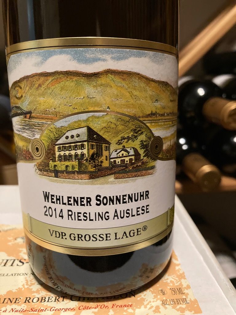 2014 S A Prüm Wehlener Sonnenuhr Riesling Auslese Germany Mosel Saar