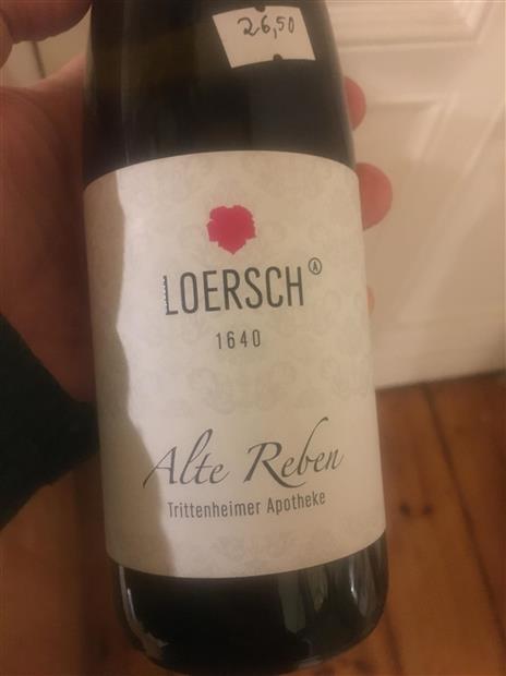 Loersch Trittenheimer Apotheke Riesling Auslese Alte Reben