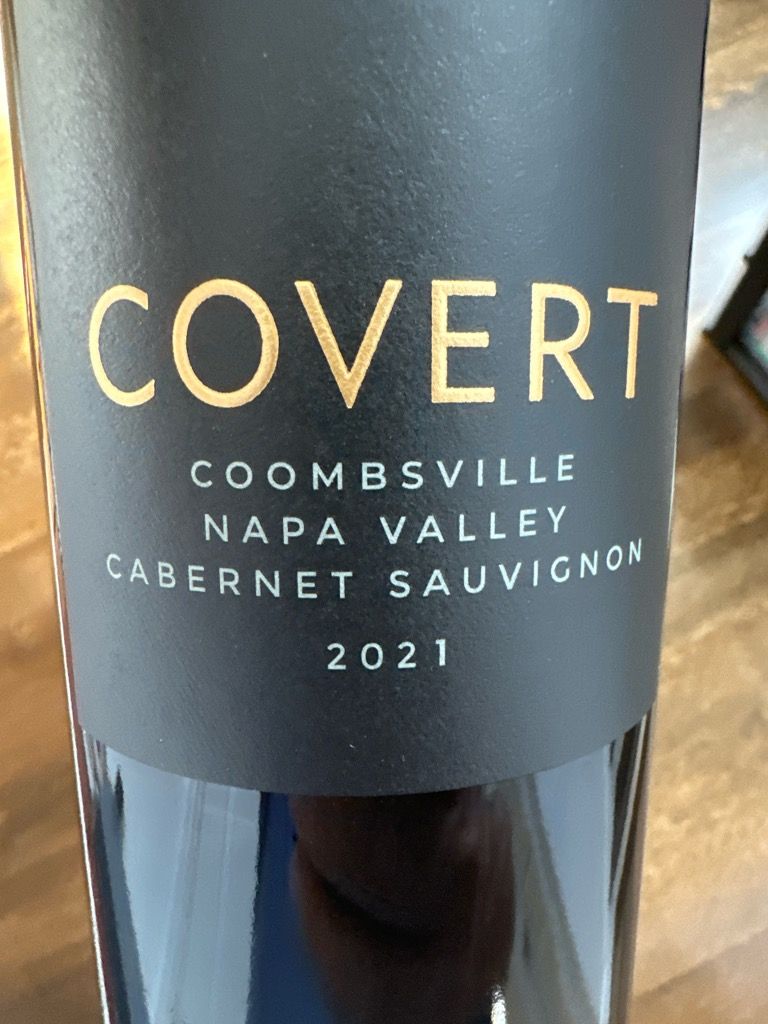 2021 Covert Estate Cabernet Sauvignon Black Label USA California