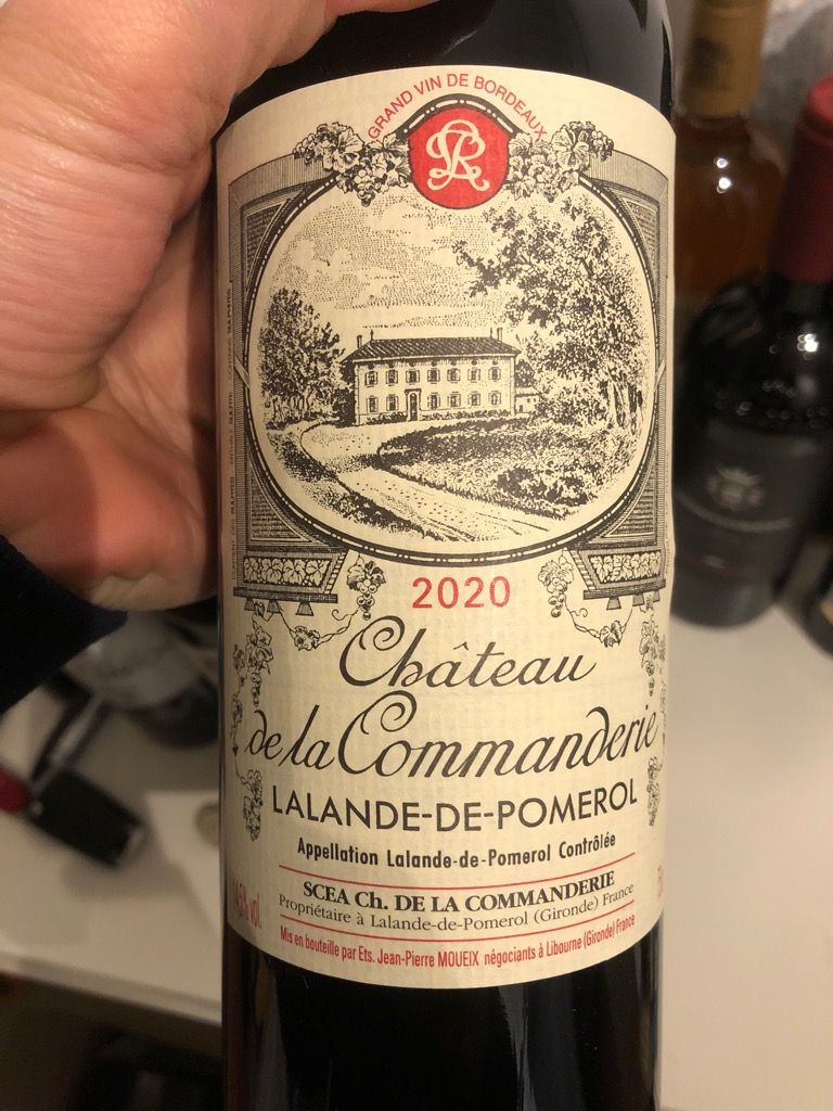 2021 Château de la Commanderie Lalande de Pomerol Rubis France