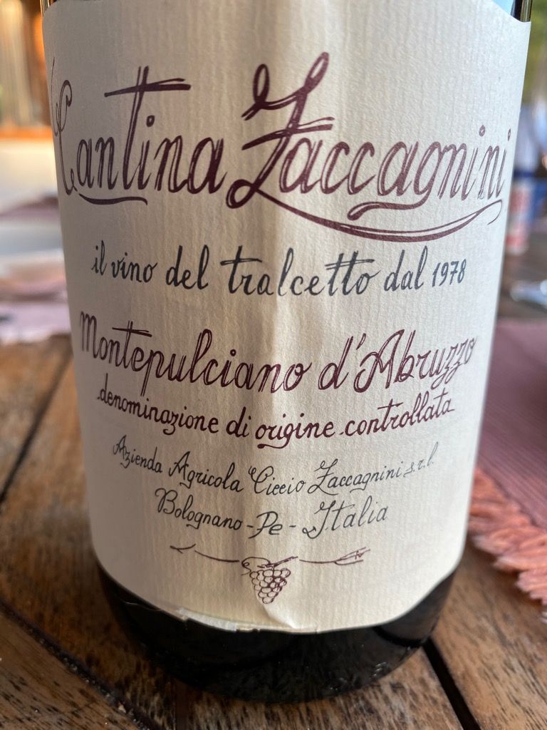 2019 Cantina Zaccagnini Montepulciano D Abruzzo Il Vino Dal Tralcetto