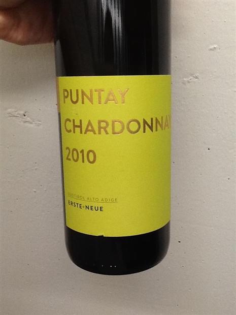 Erste Neue Kellerei Chardonnay Alto Adige S Dtirol Puntay Italy