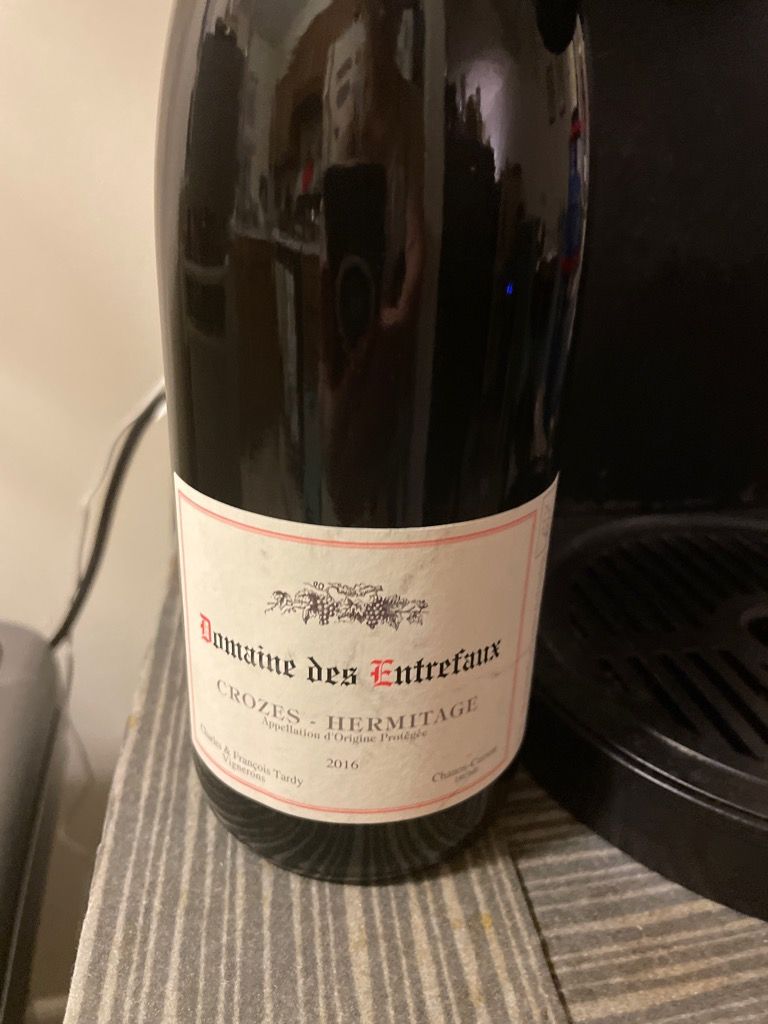 2016 Domaine des Entrefaux Crozes Hermitage France Rhône Northern