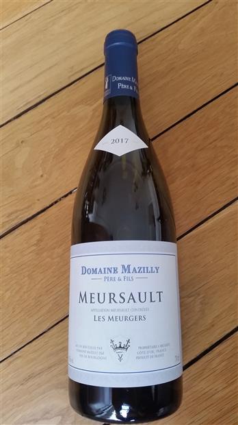 Domaine Mazilly Pere Fils Meursault Les Meurgers France