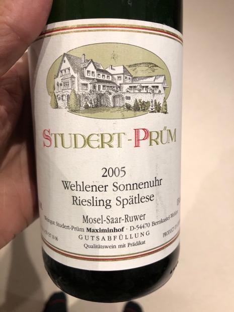 2004 Studert Prüm Wehlener Sonnenuhr Riesling Spätlese Germany Mosel