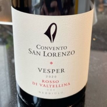 2020 Convento San Lorenzo Rosso Di Valtellina Vesper Italy Lombardia