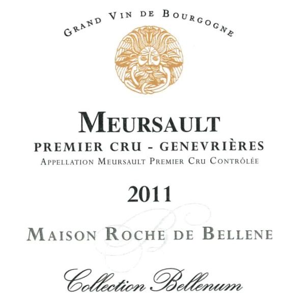 Maison Roche De Bellene Meursault Er Cru Les Genevri Res