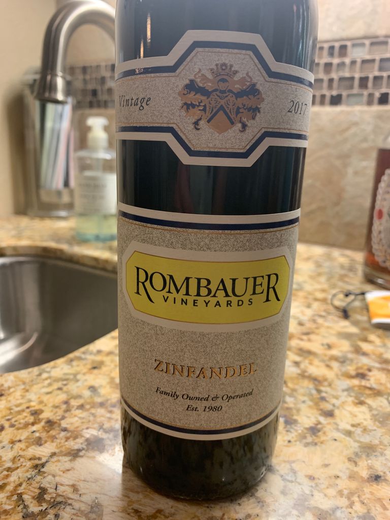 Rombauer Vineyards Zinfandel California Usa California