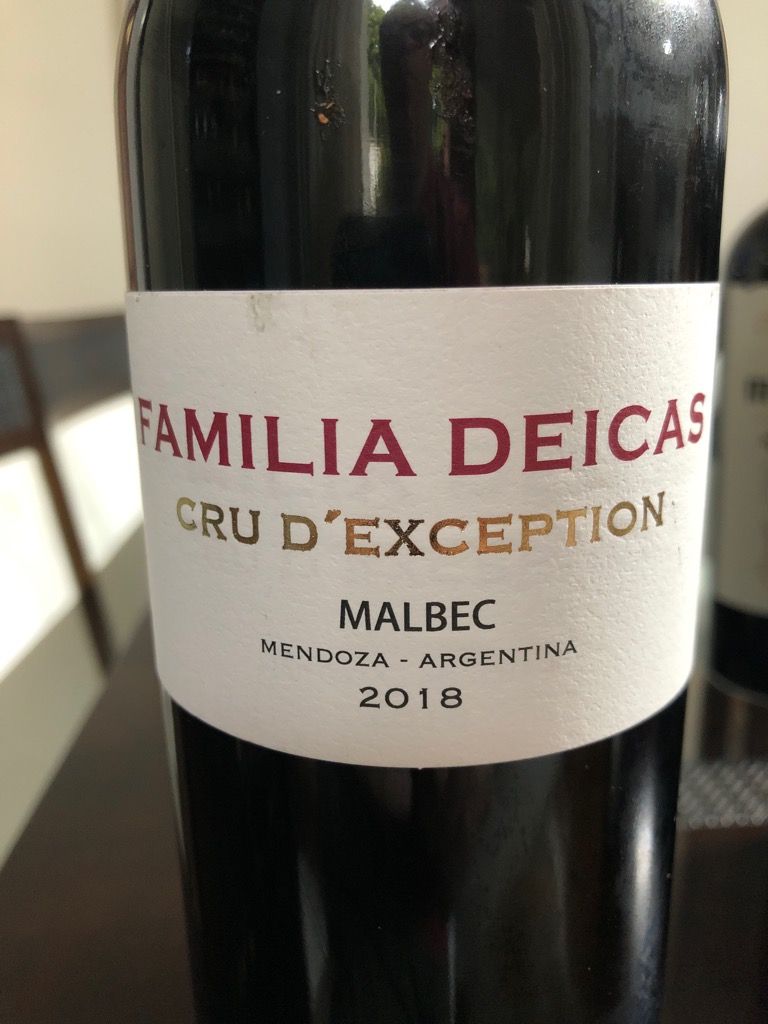 Familia Deicas Malbec Cru D Exception Argentina Mendoza