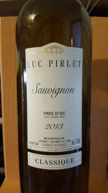 Luc Pirlet Sauvignon Blanc Vin De Pays D Oc France Languedoc