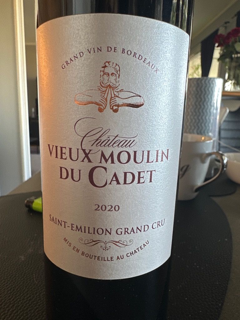 2020 Vieux Moulin du Cadet France Bordeaux Libournais St Émilion