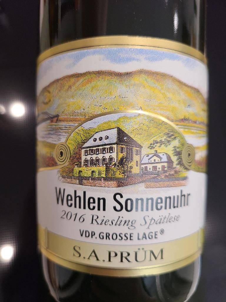 2016 S A Prüm Wehlener Sonnenuhr Riesling Spätlese Auction Germany