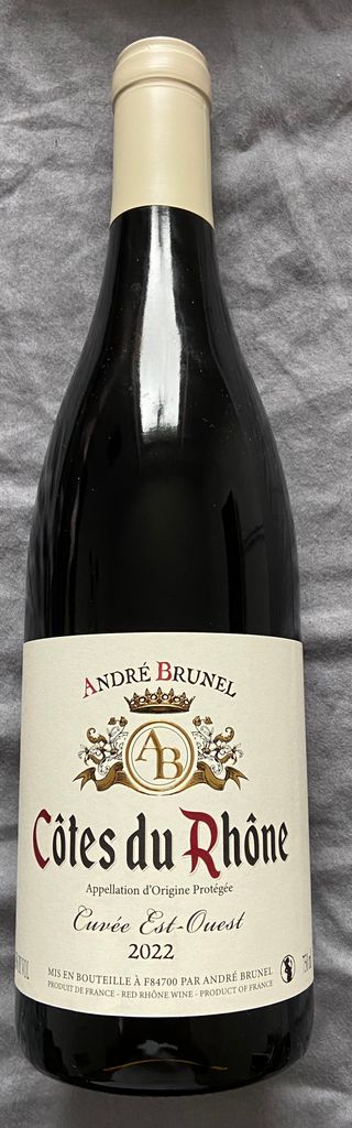 2022 Domaine André Brunel Côtes du Rhône Cuvée Est Ouest France