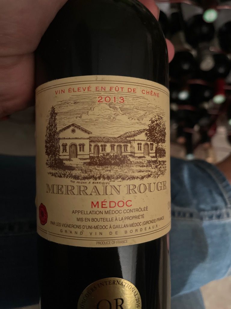 2014 Merrain Rouge France Bordeaux Médoc CellarTracker