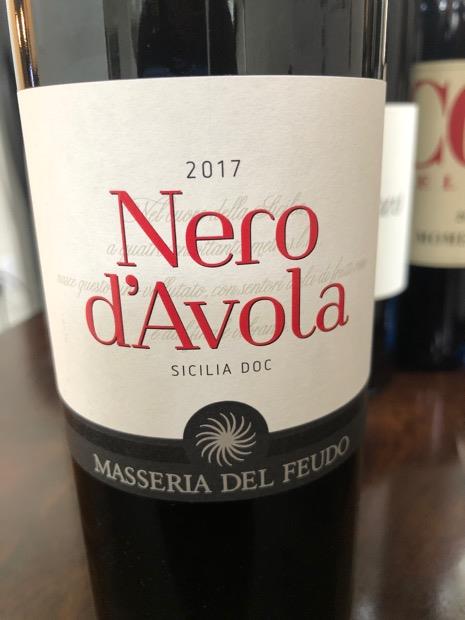 2020 Masseria Del Feudo Nero D Avola Italy Sicily Sicilia