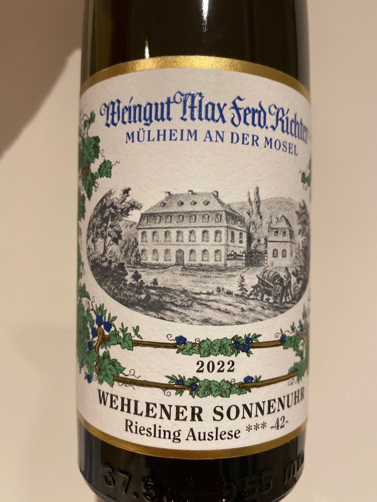 Weingut Max Ferd Richter Wehlener Sonnenuhr Riesling Auslese