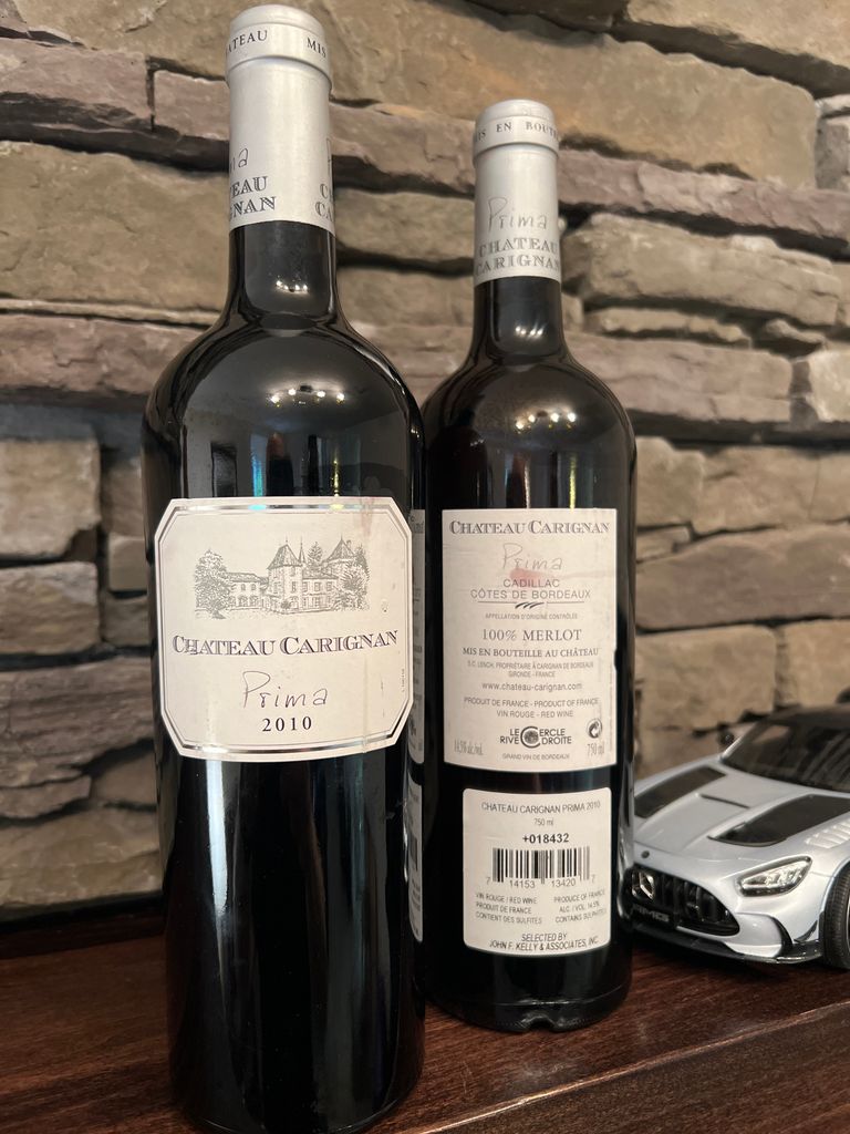 2010 Château Carignan Prima France Bordeaux Entre Deux Mers