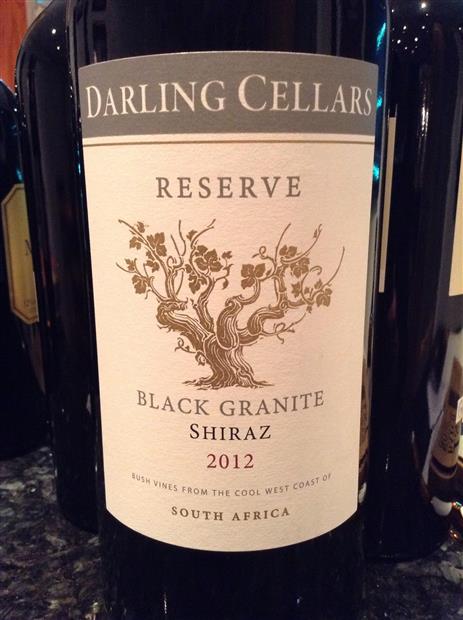 2013 Darling Cellars Shiraz Reserve Black Granite Darling South Africa