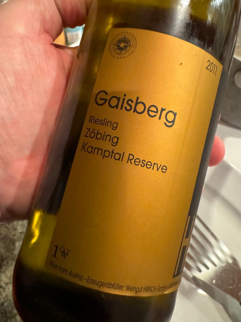 Weingut Hirsch Riesling Reserve Gaisberg Austria