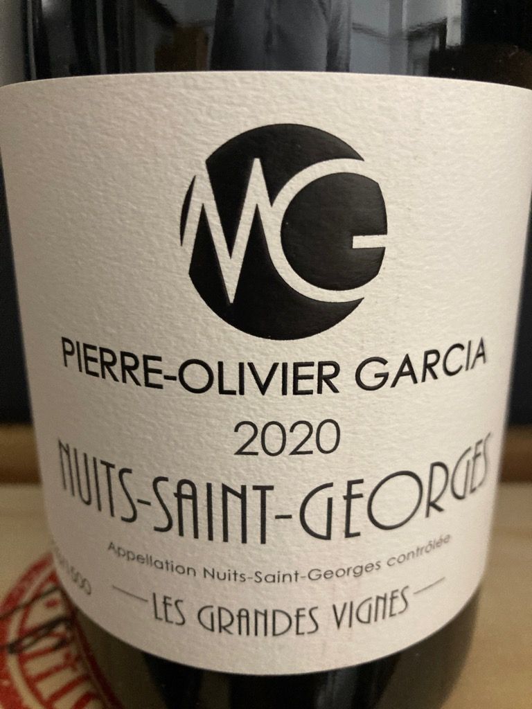 2021 Garcia Pierre Olivier Nuits St Georges Les Grandes Vignes