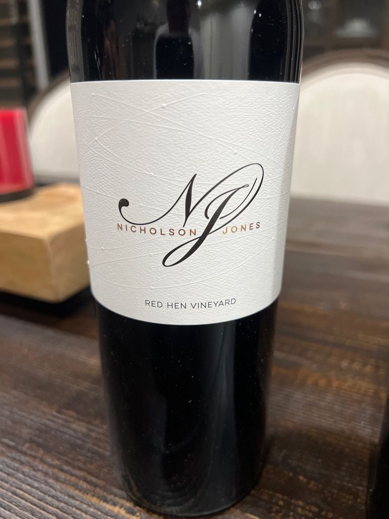 2017 Nicholson Jones Cabernet Sauvignon Red Hen Vineyard USA