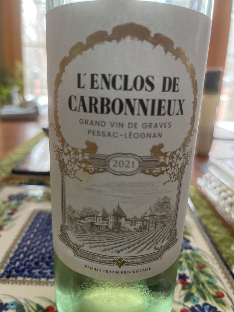 2021 L Enclos De Carbonnieux Blanc France Bordeaux Graves Pessac