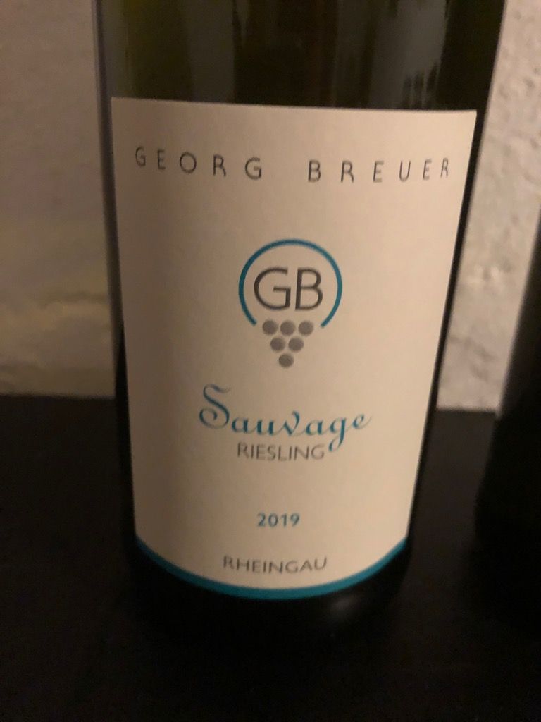 2019 Georg Breuer Riesling Sauvage Germany Rheingau CellarTracker