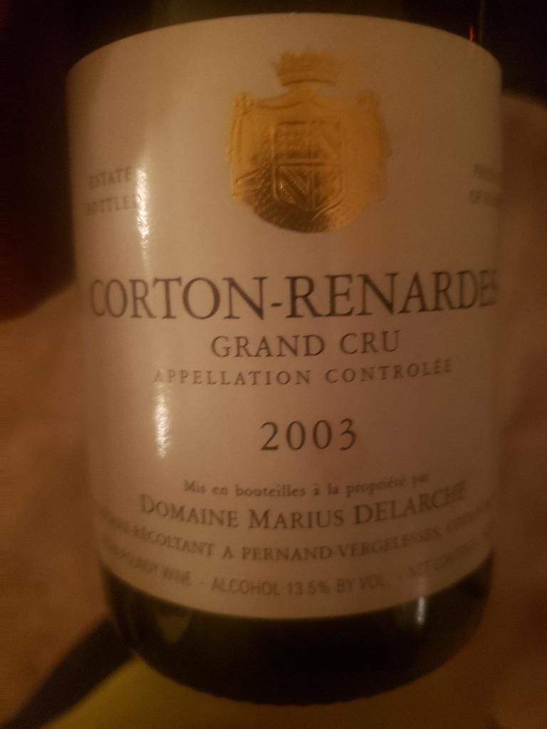 2003 Domaine Maillard Père Fils Corton Renardes France Burgundy