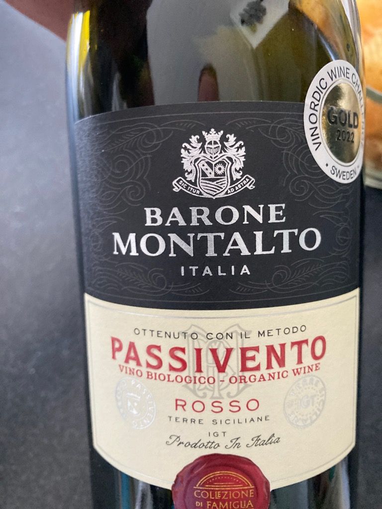 2022 Barone Montalto Nero D Avola Terre Siciliane Passivento Italy