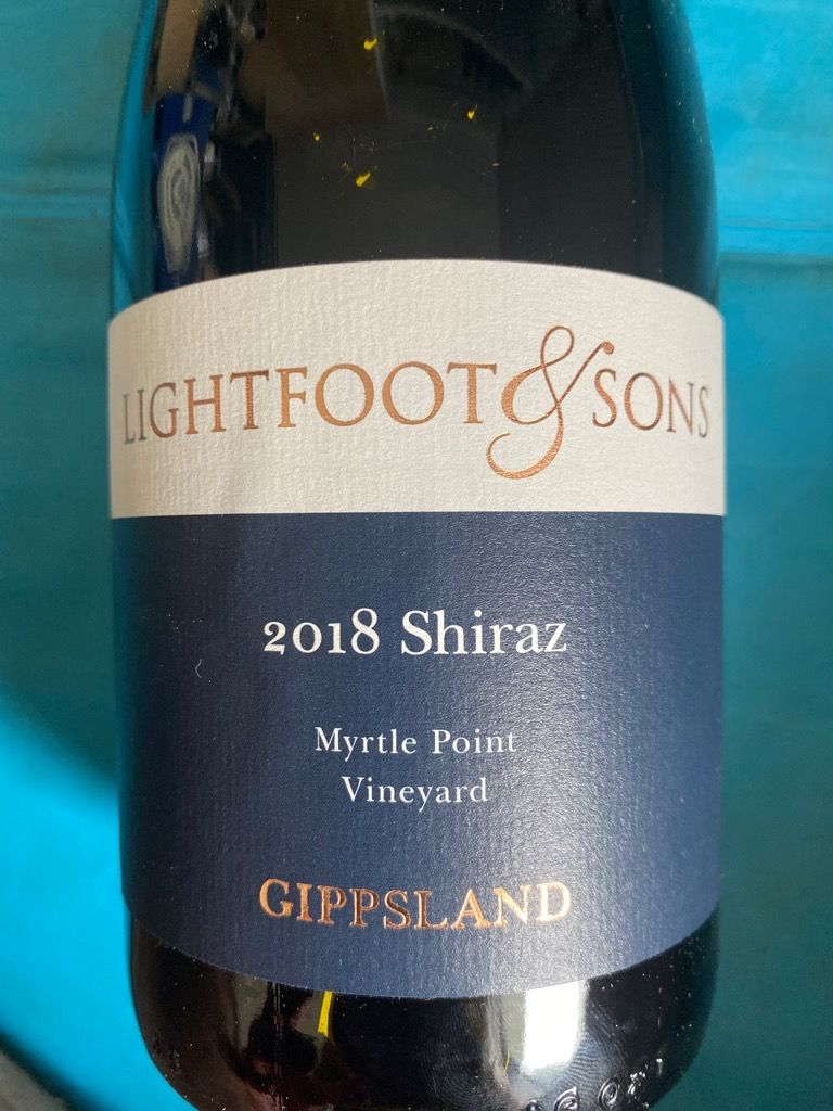 Lightfoot Sons Shiraz Myrtle Point Vineyard Australia Victoria