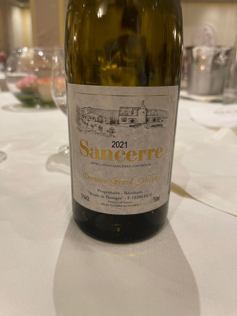 2022 Domaine Gérard Millet Sancerre France Loire Valley Upper Loire