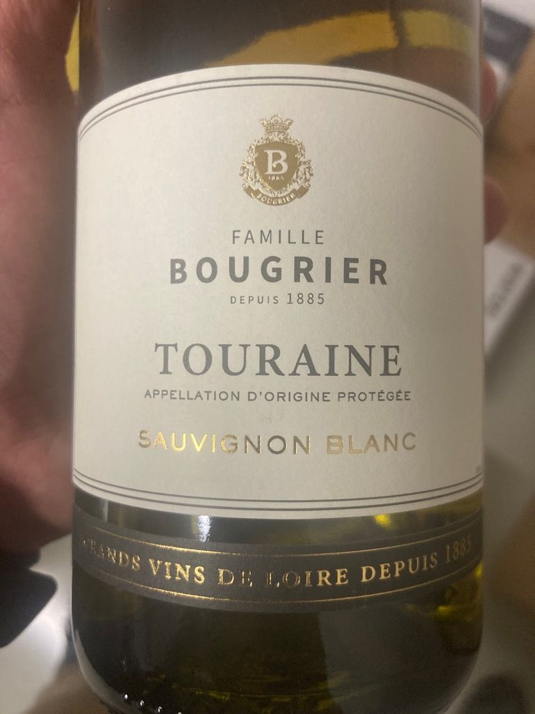 Famille Bougrier Sauvignon Blanc Touraine Pure Loire France