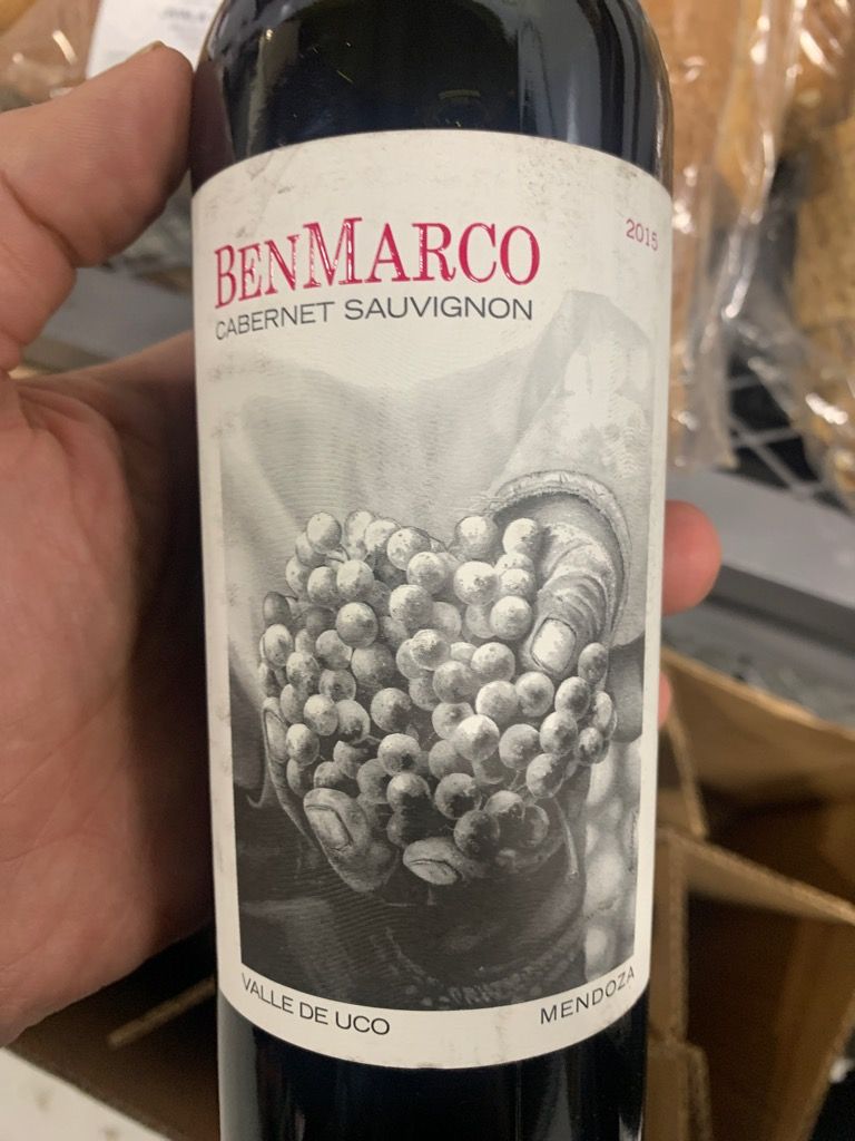 2015 Dominio Del Plata Cabernet Sauvignon BenMarco Argentina Mendoza