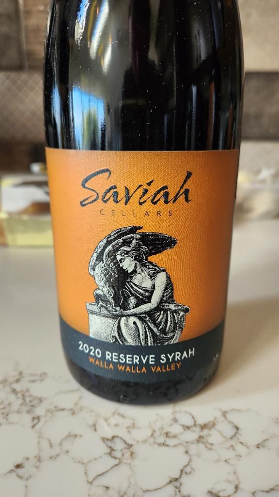 Saviah Cellars Syrah Reserve Walla Walla Valley Usa Washington