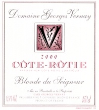 Domaine Georges Vernay C Te R Tie Blonde Du Seigneur France