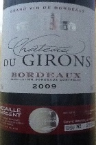 2008 Le Chateau Du Girons France Bordeaux CellarTracker