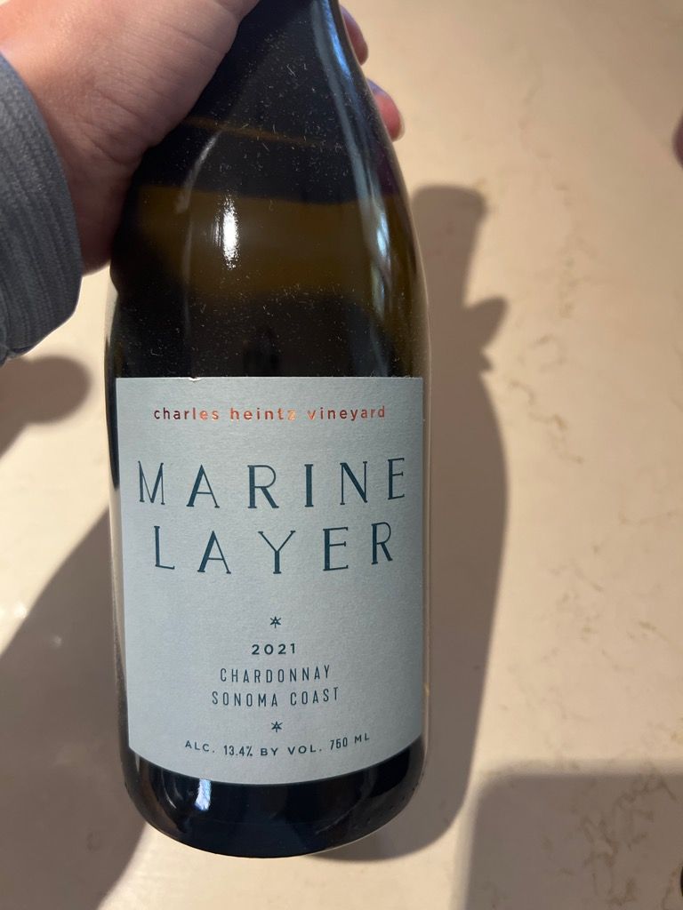 2021 Marine Layer Chardonnay Charles Heintz USA California Sonoma