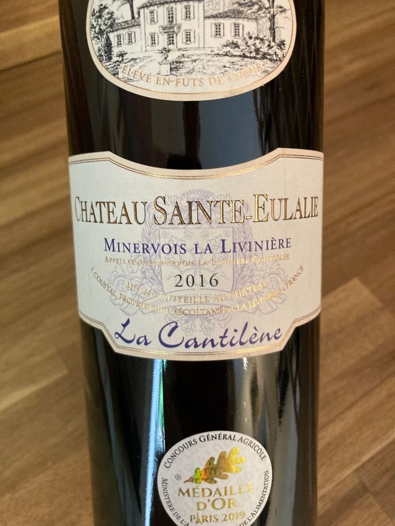 2019 Château Sainte Eulalie Minervois La Livinière La Cantilène France