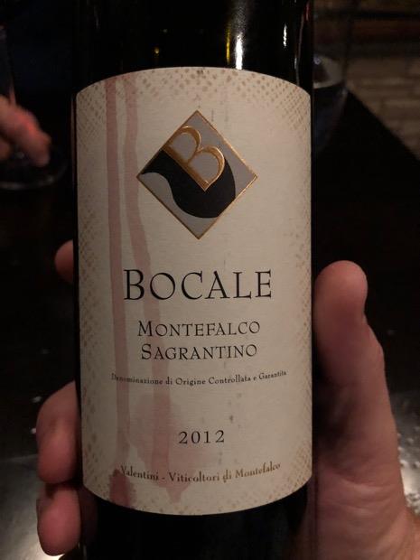 2012 Bocale Montefalco Sagrantino Italy Umbria Montefalco