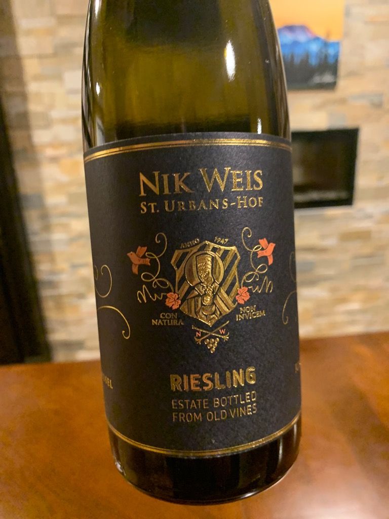 2020 Nik Weis St Urbans Hof Riesling Estate Old Vines Germany